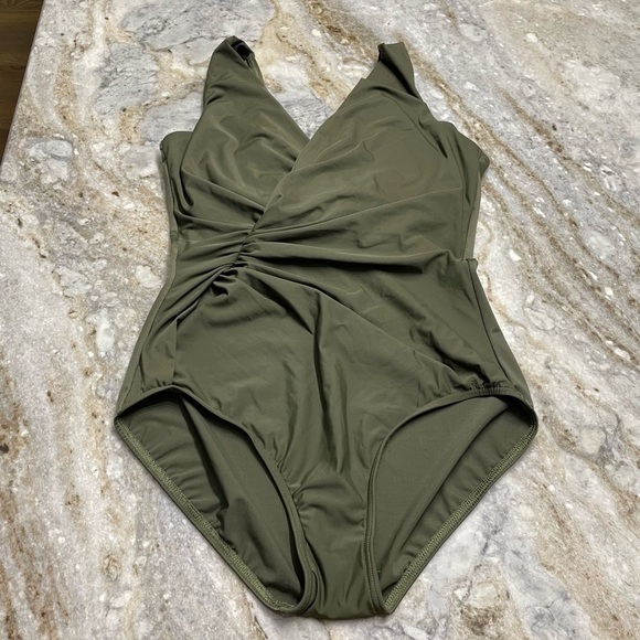Miraclesuit Twisted Sisters Esmerelda One Piece Swimsuit in Nori - Picture 2 of 12